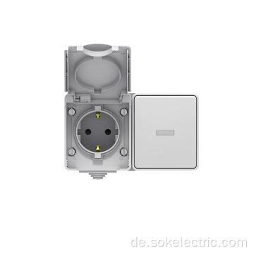 SOK 1-Wege-Lichtschalter und Schuko-Steckdose